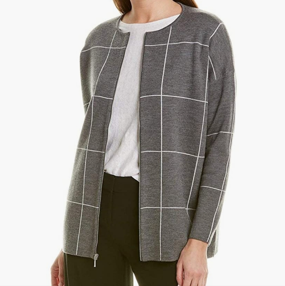 Eileen  fisher wool cardigan bnwt size L